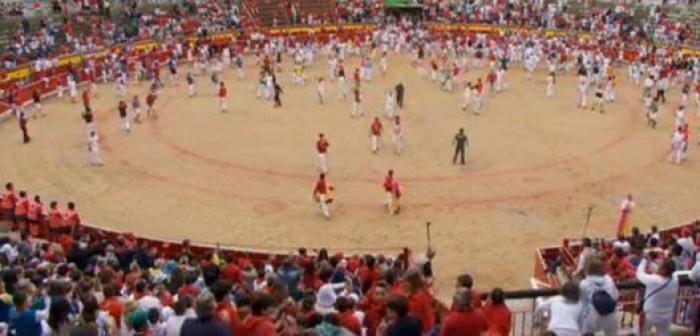 El séptimo encierro deja un susto y al menos un herido por asta de toro