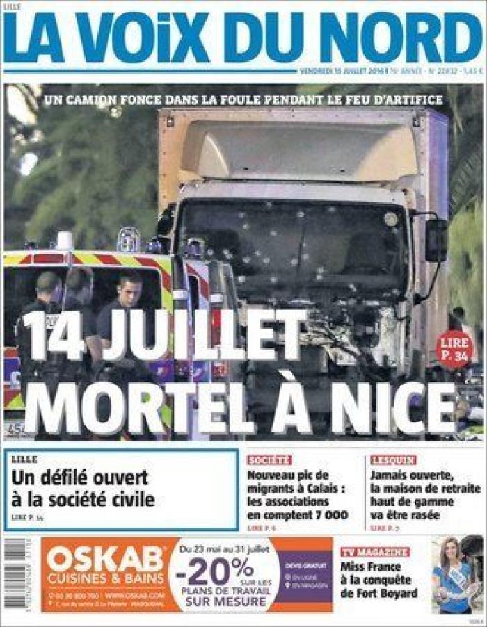 Al menos 84 muertos en Niza al arrollar un camión a una multitud durante la fiesta del 14 de julio