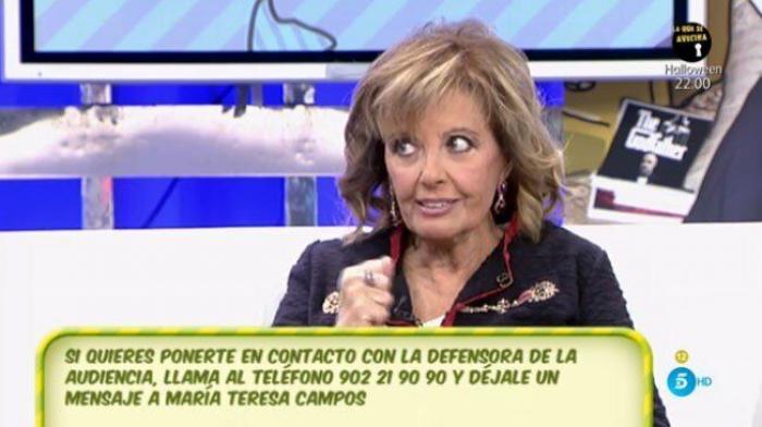 El dardo de María Teresa Campos a la ultraderecha cuando le preguntan por su ideología