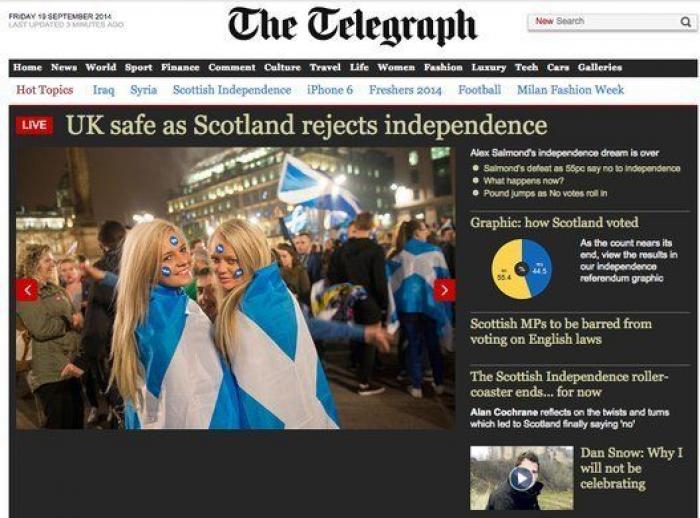 Reino Unido niega a Escocia la posibilidad de celebrar un segundo referéndum de independencia