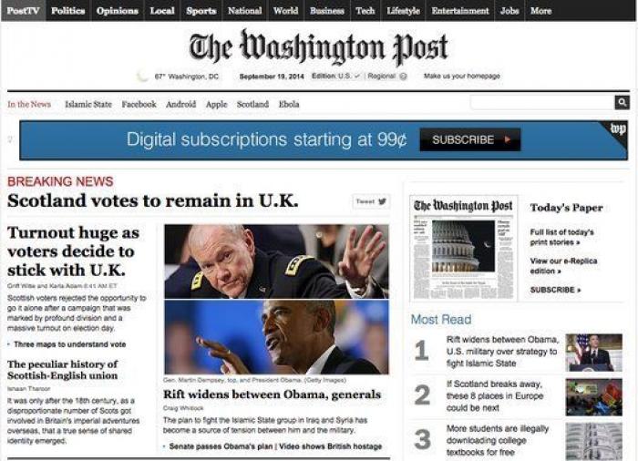 Reino Unido niega a Escocia la posibilidad de celebrar un segundo referéndum de independencia