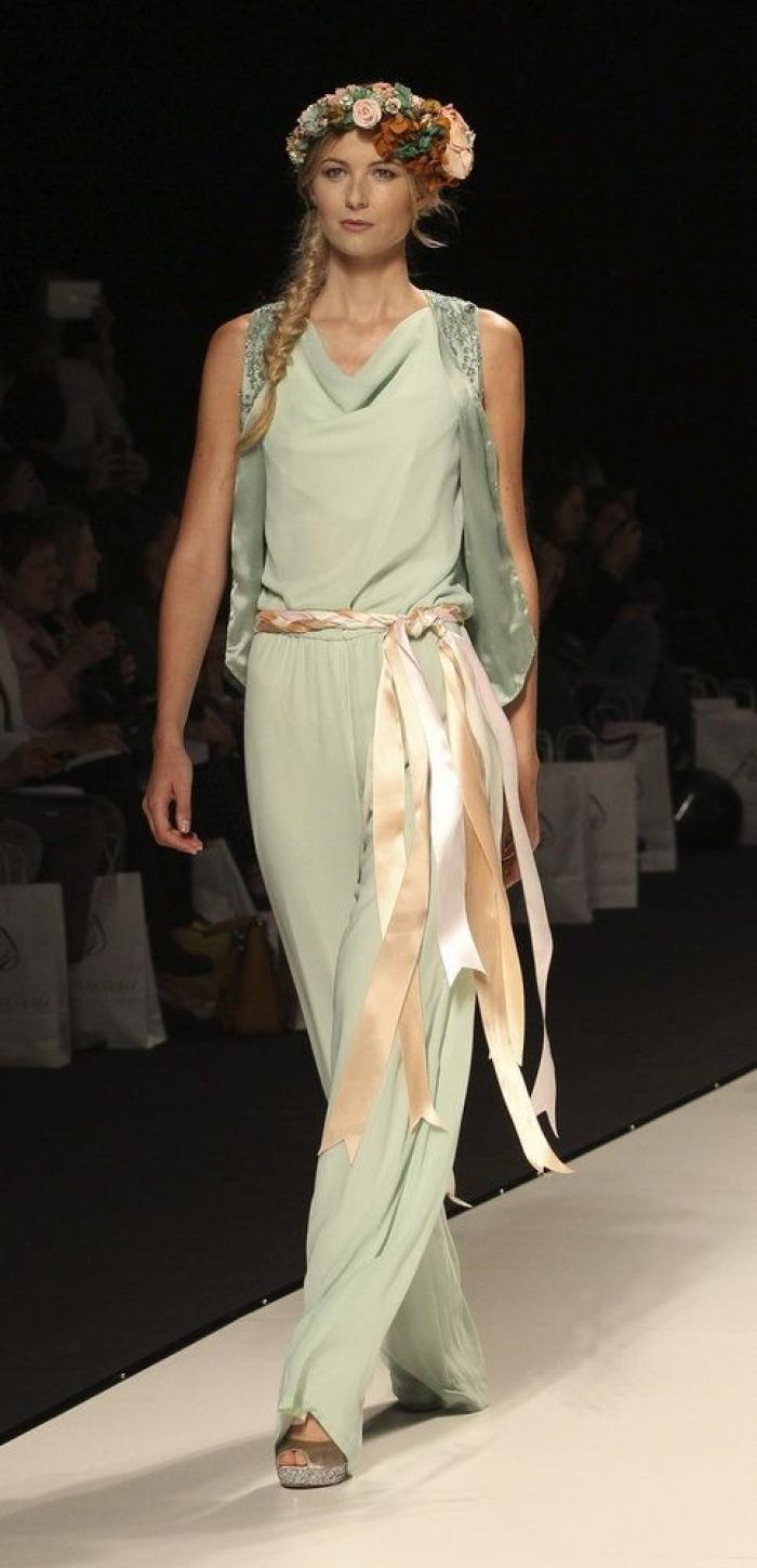 Vestidos de novia hechos con papel higiénico (FOTOS)