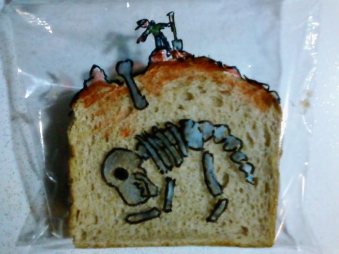 Un padre que convierte en arte el bocadillo de sus hijos