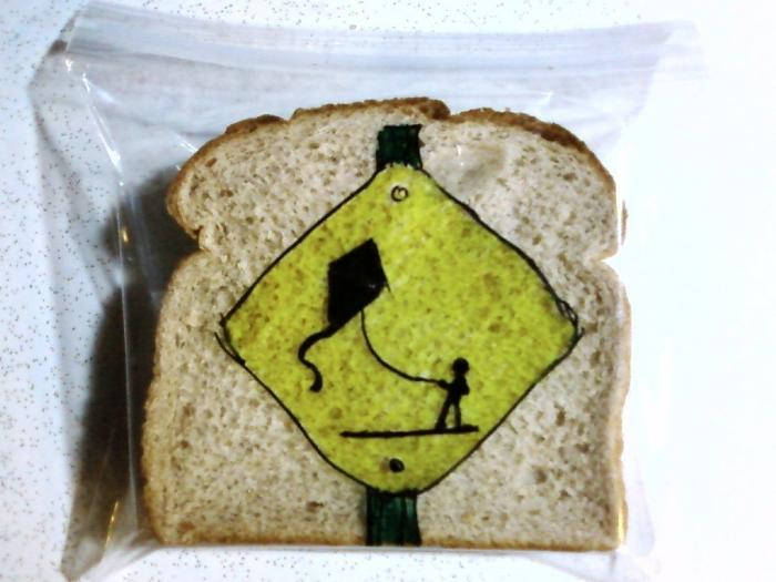 Un padre que convierte en arte el bocadillo de sus hijos