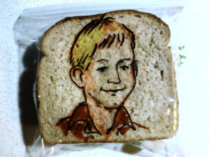 Un padre que convierte en arte el bocadillo de sus hijos