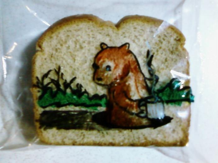 Un padre que convierte en arte el bocadillo de sus hijos