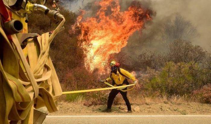 Las impresionantes imágenes del 'Incendio de Arena' en California