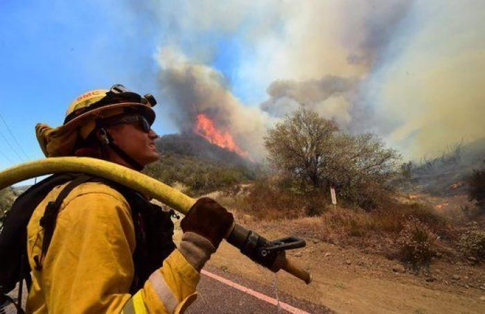 Las impresionantes imágenes del 'Incendio de Arena' en California