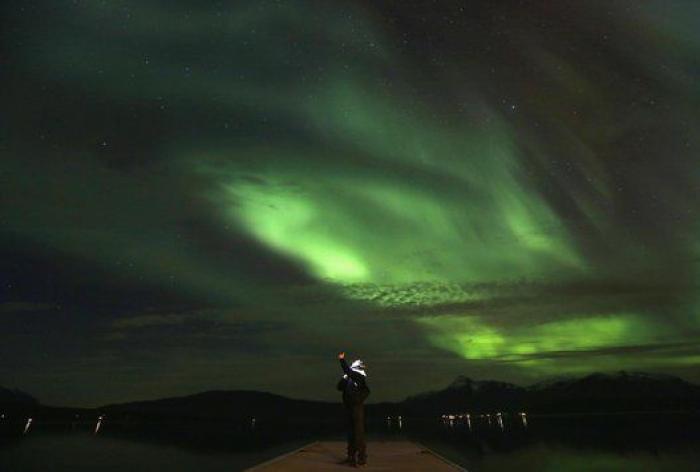 Auroras boreales en Noruega: así es el espectáculo que tiñe el cielo de verde (FOTOS)