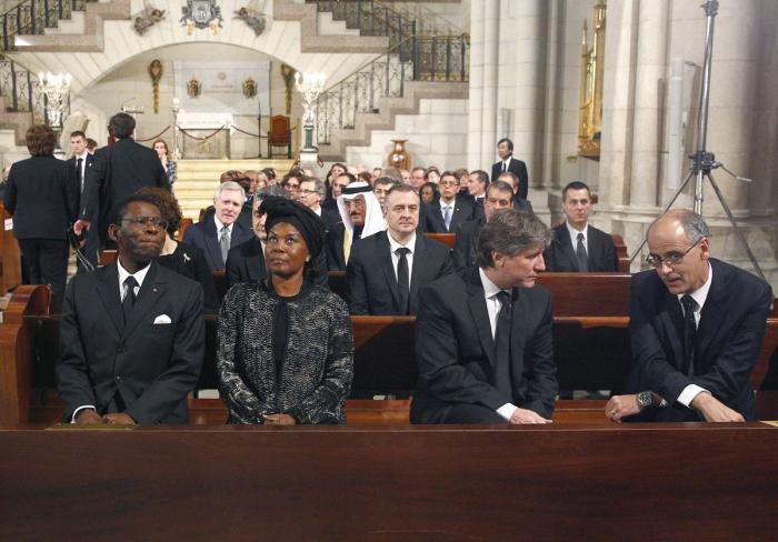 El dictador de Guinea Ecuatorial, Teodoro Obiang, único jefe de Estado en el funeral de Suárez (FOTOS)