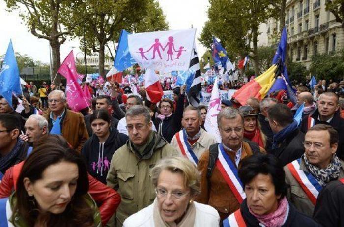 Miles de franceses se manifiestan en defensa de la familia tradicional (FOTOS)