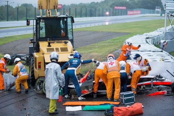 Jules Bianchi, trasladado inconsciente al hospital tras un accidente de Fórmula 1