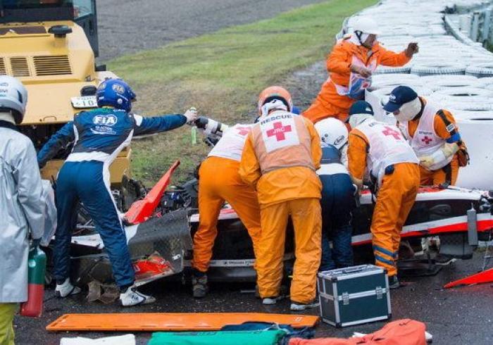 Jules Bianchi, trasladado inconsciente al hospital tras un accidente de Fórmula 1