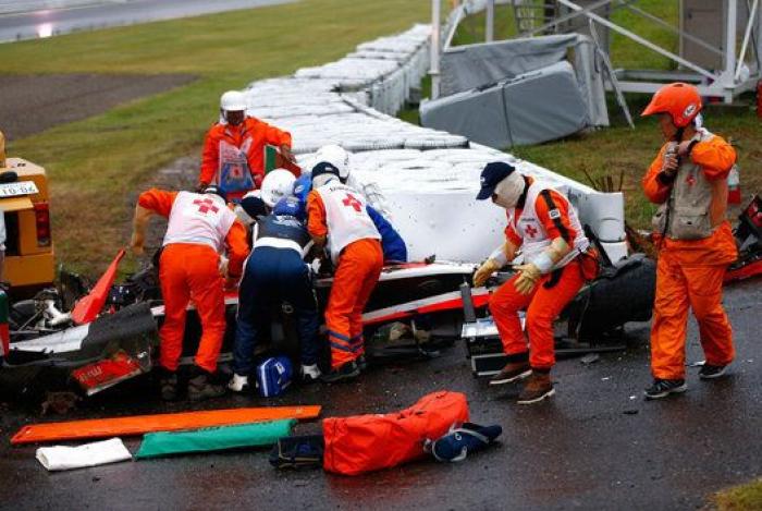 Jules Bianchi, trasladado inconsciente al hospital tras un accidente de Fórmula 1