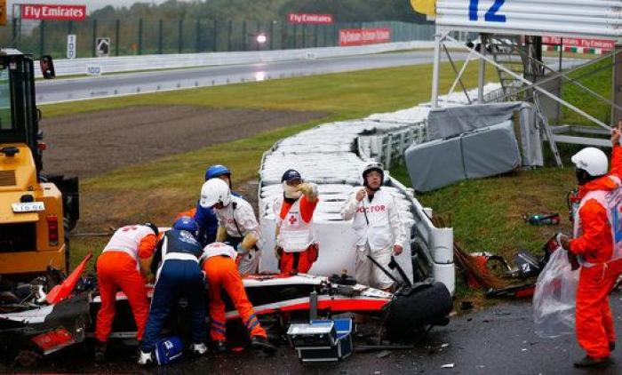 Jules Bianchi, trasladado inconsciente al hospital tras un accidente de Fórmula 1