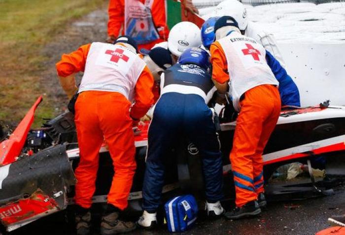 Jules Bianchi, trasladado inconsciente al hospital tras un accidente de Fórmula 1