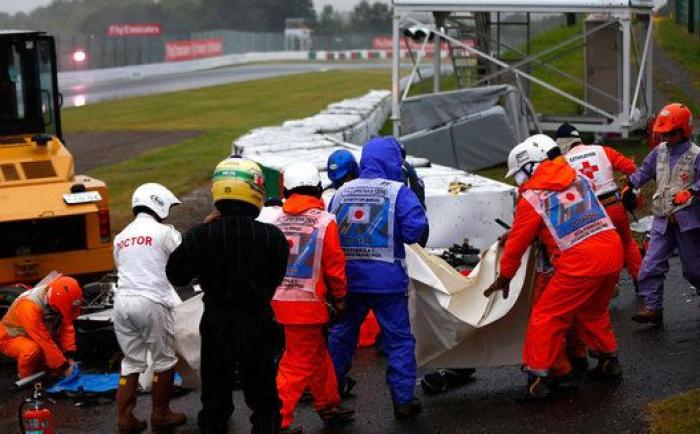 Jules Bianchi, trasladado inconsciente al hospital tras un accidente de Fórmula 1
