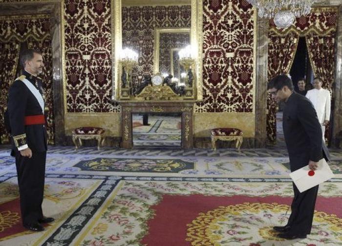 Los nuevos embajadores de Japón, Bélgica, India y Estonia se presentan ante Felipe VI (FOTOS)