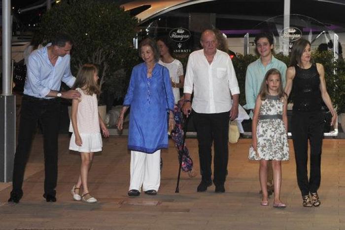 La Familia Real llega a Mallorca: primera cena al completo