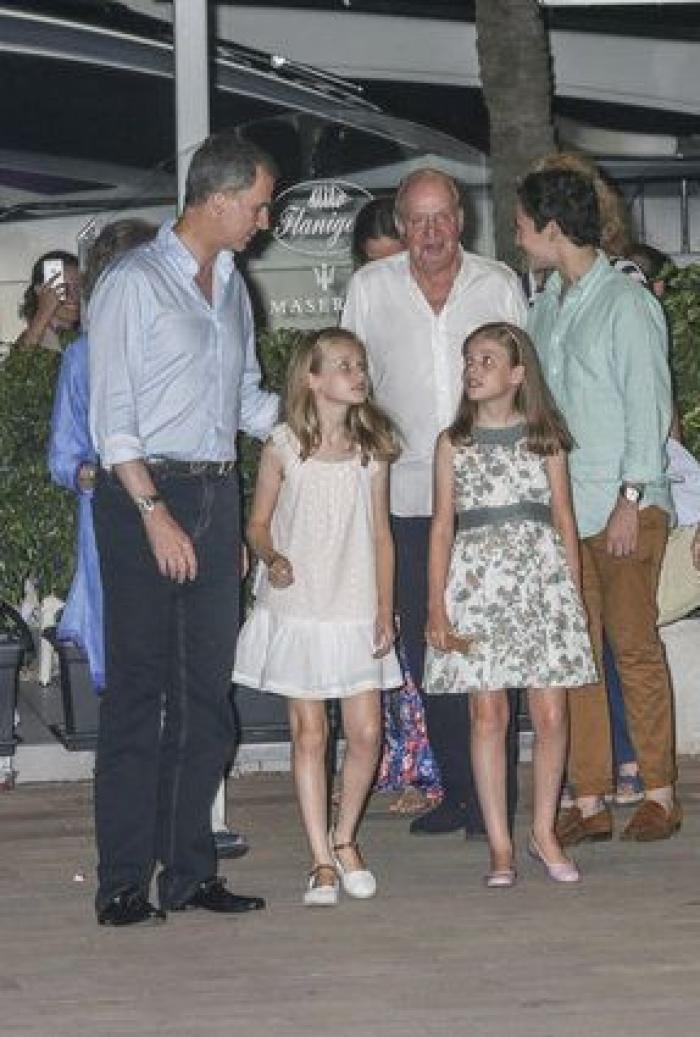 La Familia Real llega a Mallorca: primera cena al completo
