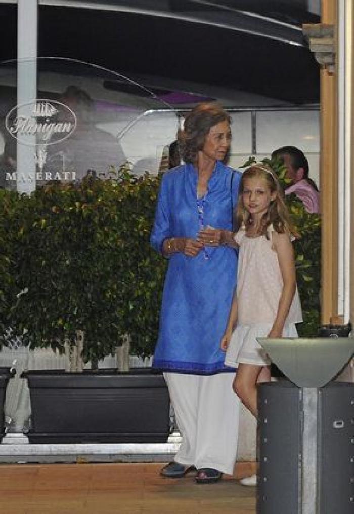 La Familia Real llega a Mallorca: primera cena al completo