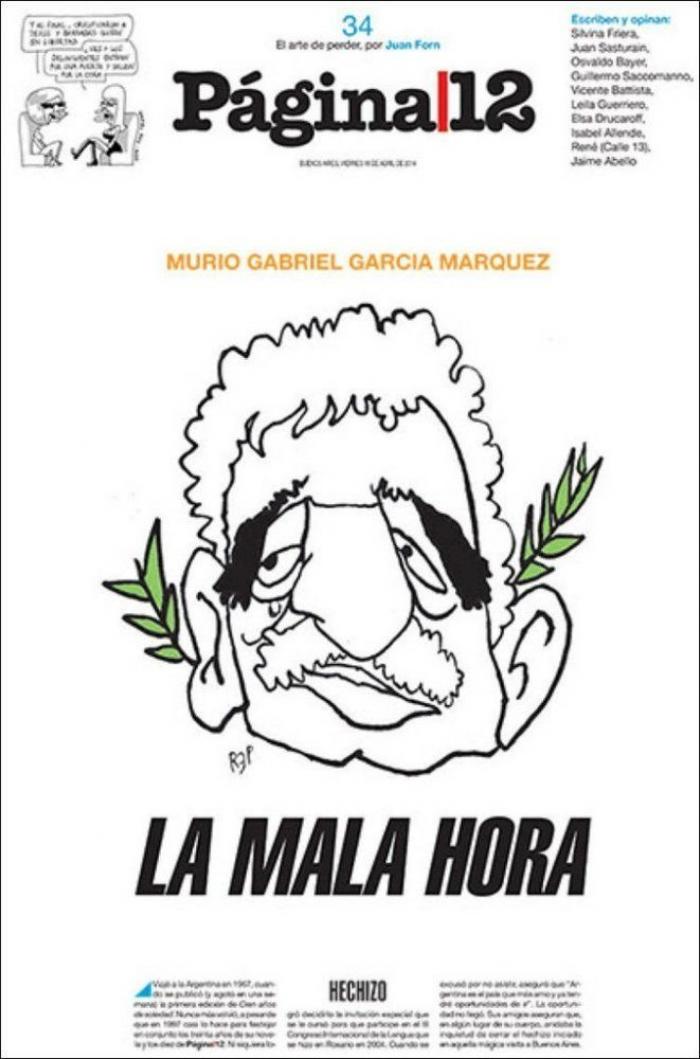 La muerte de García Márquez en las portadas de la prensa mundial