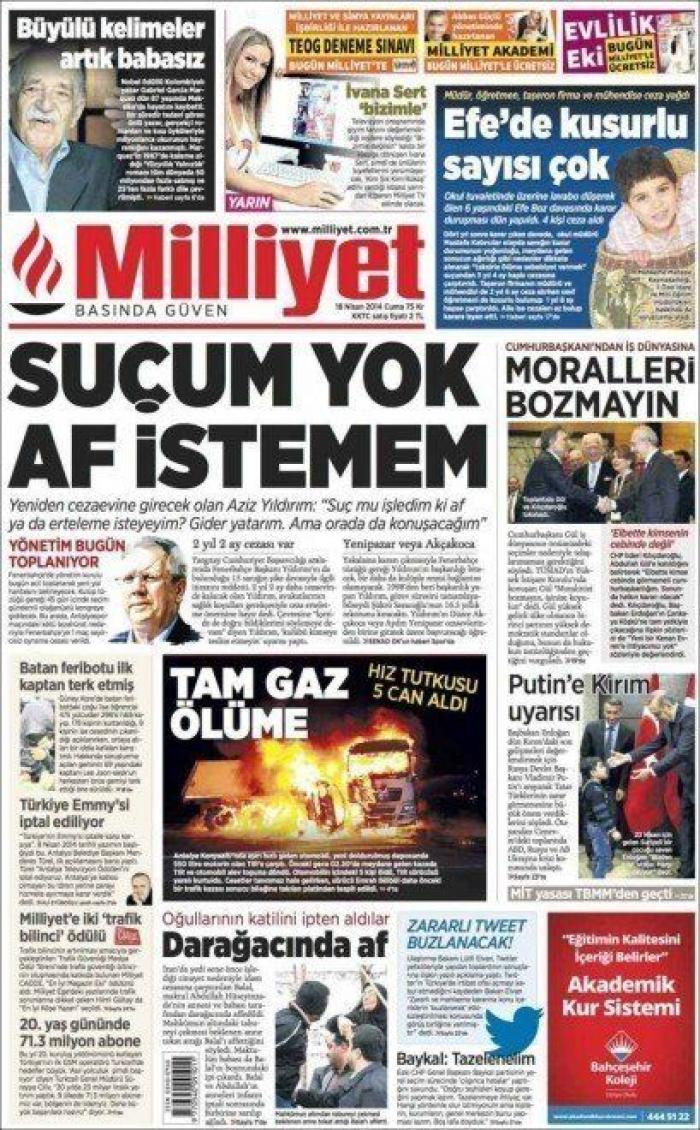 La muerte de García Márquez en las portadas de la prensa mundial