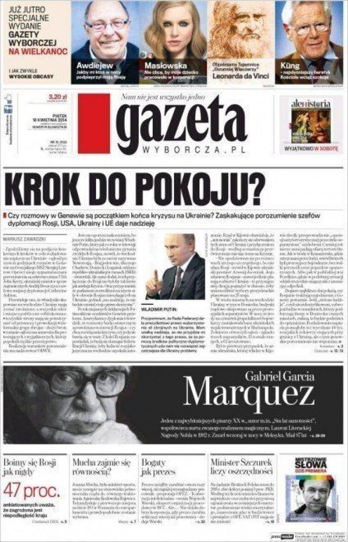 La muerte de García Márquez en las portadas de la prensa mundial