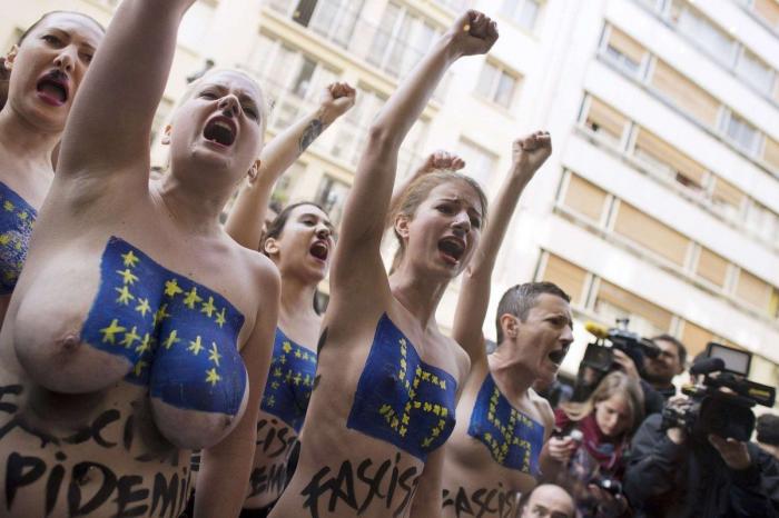 Marine Le Pen dice que las activistas de Femen son "una secta de histéricas de izquierdas"