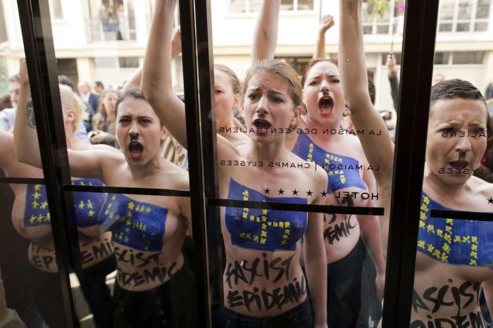 Marine Le Pen dice que las activistas de Femen son "una secta de histéricas de izquierdas"