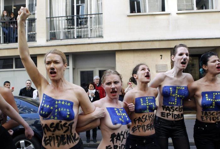 Marine Le Pen dice que las activistas de Femen son "una secta de histéricas de izquierdas"