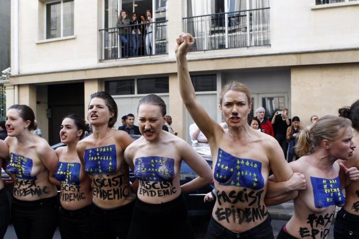 Marine Le Pen dice que las activistas de Femen son "una secta de histéricas de izquierdas"