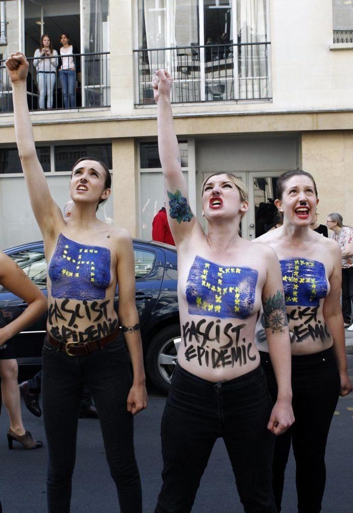 Marine Le Pen dice que las activistas de Femen son "una secta de histéricas de izquierdas"