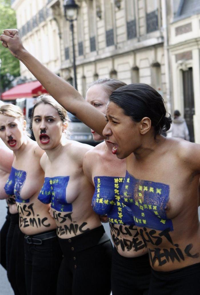Marine Le Pen dice que las activistas de Femen son "una secta de histéricas de izquierdas"