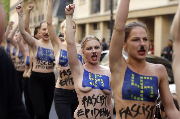 Marine Le Pen dice que las activistas de Femen son "una secta de histéricas de izquierdas"