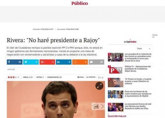 La hemeroteca que más va a doler a Albert Rivera