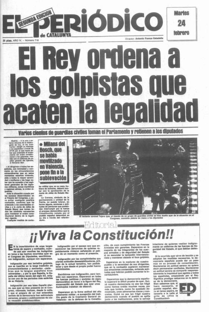 Las batallitas del 23-F, ¿qué les importan al 40% de jóvenes parados?