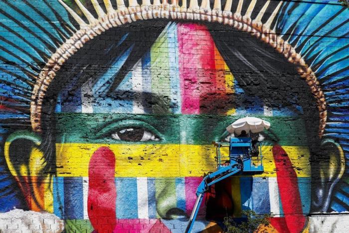 El enorme mural de los Juegos Olímpicos con el que vas a alucinar