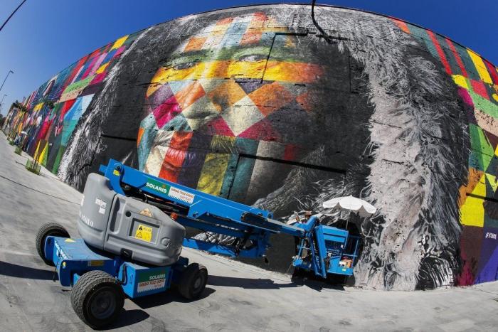 El enorme mural de los Juegos Olímpicos con el que vas a alucinar
