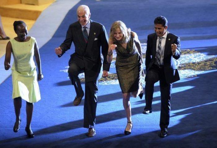 Premios Príncipe de Asturias 2014: Paloma Rocasolano se viste como Letizia en 2012