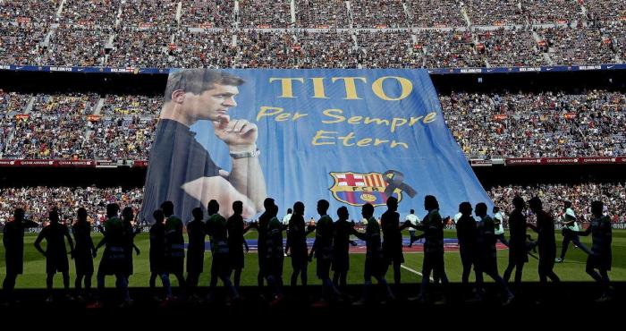 Así fue el homenaje del Camp Nou a Tito Vilanova (VÍDEO, FOTOS)