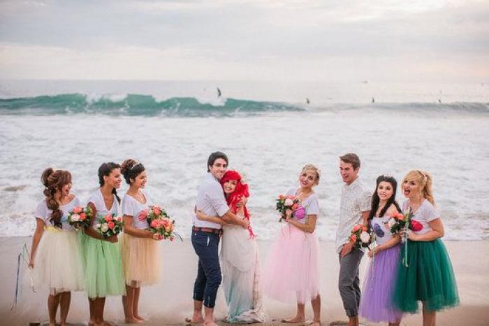 Solo para amantes de Disney: una boda inspirada en 'La Sirenita'