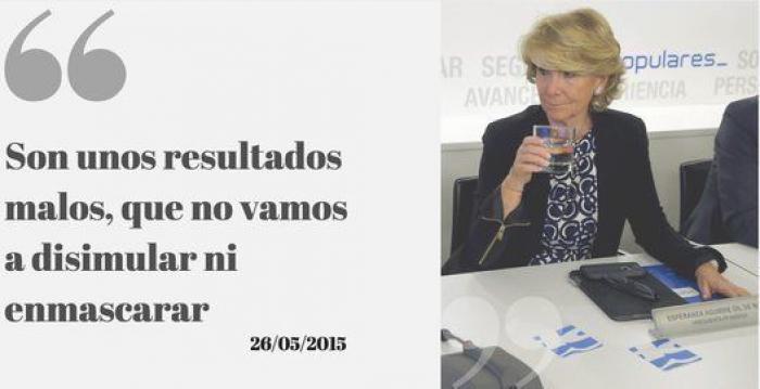Esperanza Aguirre niega que Bárcenas le entregara ningún sobre y se querellará contra él por "falso testimonio"