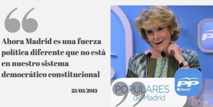 Esperanza Aguirre niega que Bárcenas le entregara ningún sobre y se querellará contra él por "falso testimonio"