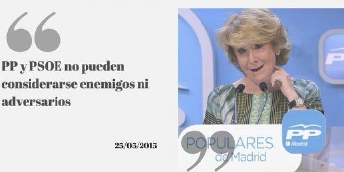 Esperanza Aguirre niega que Bárcenas le entregara ningún sobre y se querellará contra él por "falso testimonio"