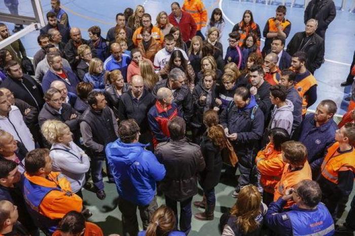 Espectacular explosión de un autobús de la EMT en Madrid