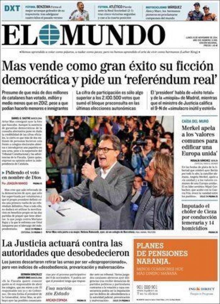 La hoja de ruta soberanista: independencia en 18 meses tras el 27-S