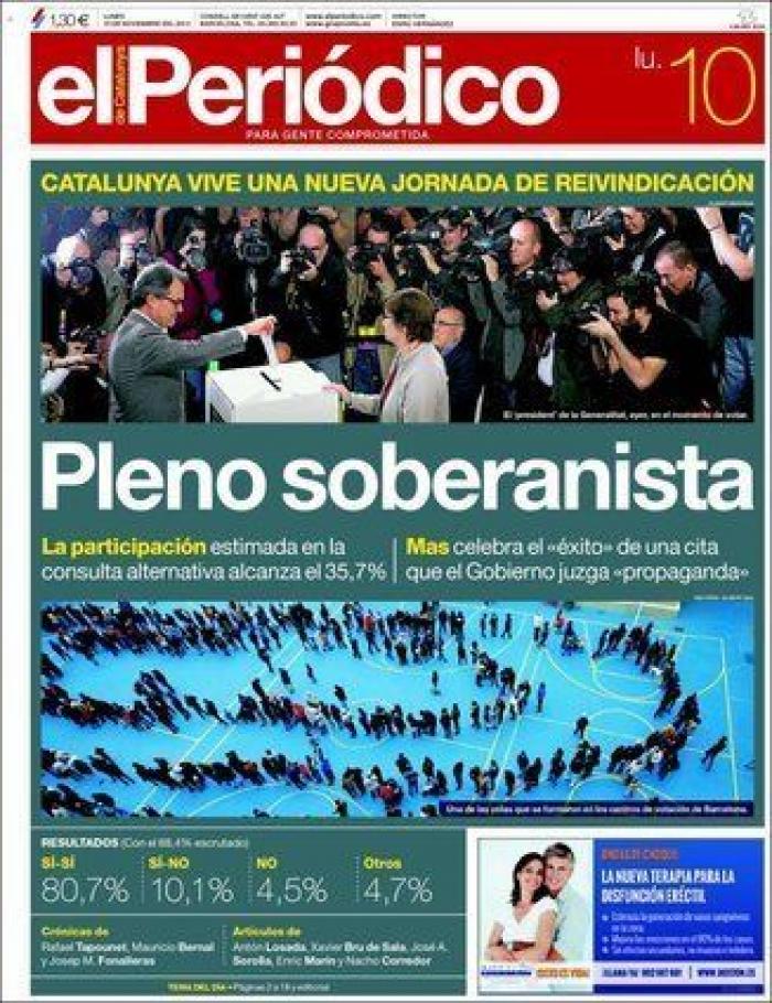 La hoja de ruta soberanista: independencia en 18 meses tras el 27-S