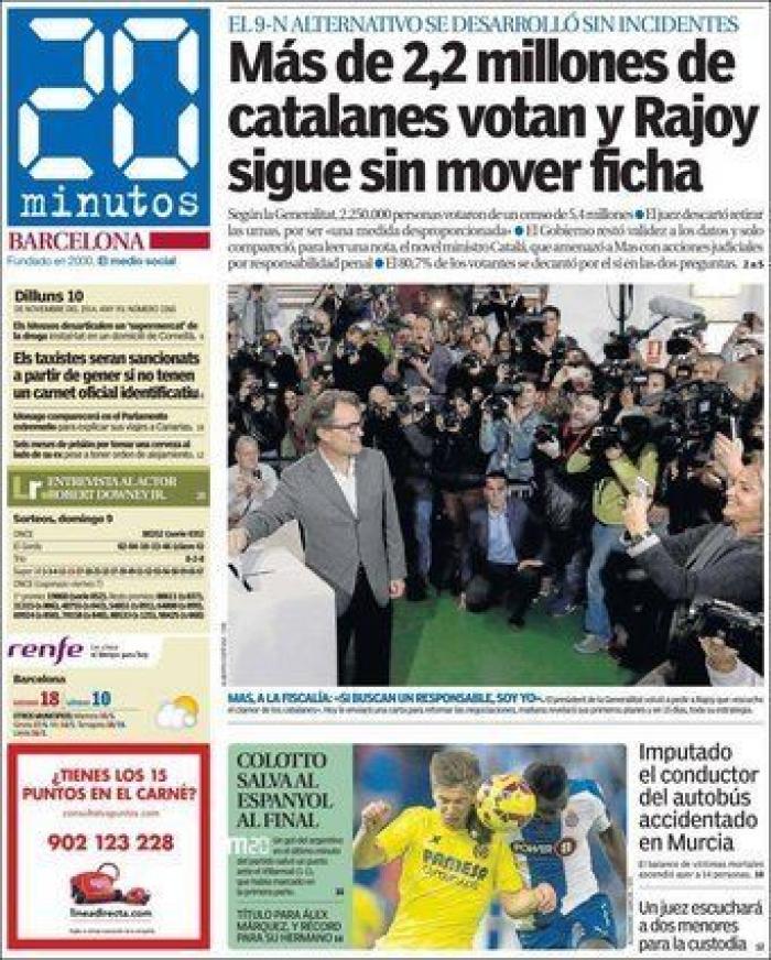 La hoja de ruta soberanista: independencia en 18 meses tras el 27-S