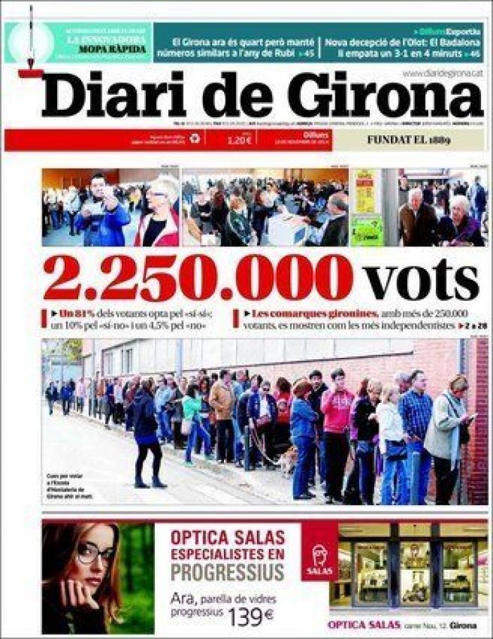 La hoja de ruta soberanista: independencia en 18 meses tras el 27-S